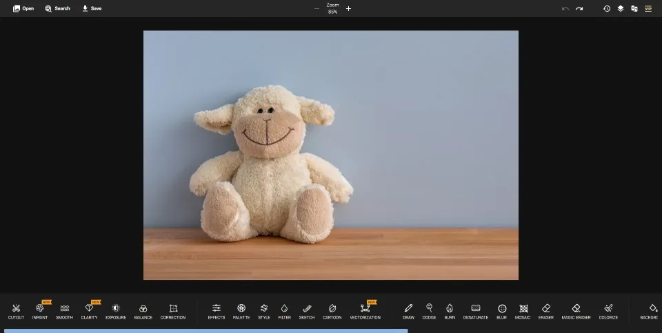 3. Artificial intelligence automatically removes text from image